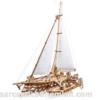S.T.E.A.M. Line Toys UGears Models 3-D Wooden Puzzle Mechanical Trimaran Merihobus Sailboat B07GXYCBQY